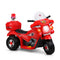 Rigo Kids 6V Electric Ride On Police Motorcycle Red Battery
