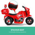 Rigo Kids 6V Electric Ride On Police Motorcycle Red Battery