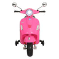 Kids Electric Motorcycle Vespa GTS Pink Licensed Ride On Car