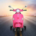 Kids Electric Motorcycle Vespa GTS Pink Licensed Ride On Car