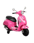 Kids Electric Motorcycle Vespa GTS Pink Licensed Ride On Car