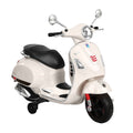 Kids Electric Ride On Vespa GTS Motorbike Motorcycle White