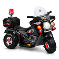 Rigo Kids Electric Ride On Police Motorcycle 6V Battery Black