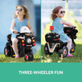 Rigo Kids Electric Ride On Police Motorcycle 6V Battery Black