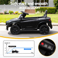Kids Ride On Car 12V Licensed Ford Electric Toy with Remote Control Horn Music 97x61cm Black
