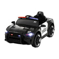 Rigo 12V Kids Ride On Police Car Electric Battery Powered Black