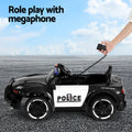 Rigo 12V Kids Ride On Police Car Electric Battery Powered Black