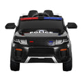 Rigo Electric Ride On Car Police 12V Kids Remote Black