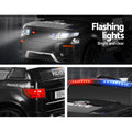 Rigo Electric Ride On Car Police 12V Kids Remote Black