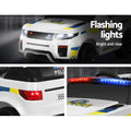 Rigo Kids Electric Ride On Police Car White Remote Control