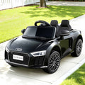 Audi R8 Licensed Kids Ride On Electric Car Black Toy Sports