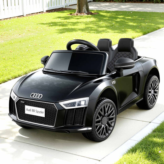 Audi R8 Licensed Kids Ride On Electric Car Black Toy Sports