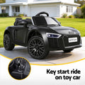 Audi R8 Licensed Kids Ride On Electric Car Black Toy Sports