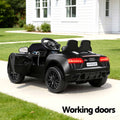 Audi R8 Licensed Kids Ride On Electric Car Black Toy Sports