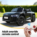 Audi R8 Licensed Kids Ride On Electric Car Black Toy Sports