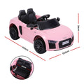 Ride On Car Licensed Audi R8 12V Electric Car for Kids Battery Pink