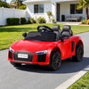 Ride On Car Licensed Audi R8 12V Electric Car for Kids Battery Red