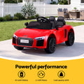 Ride On Car Licensed Audi R8 12V Electric Car for Kids Battery Red
