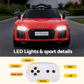 Ride On Car Licensed Audi R8 12V Electric Car for Kids Battery Red