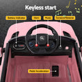 Rigo 12V Kids Electric Ride On SUV Car Remote Control Pink