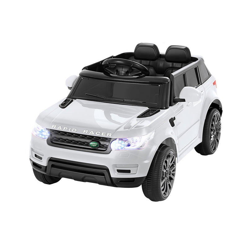 Rigo 12V Electric Ride On Range Rover SUV Kids White Remote