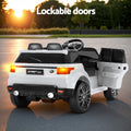 Rigo 12V Electric Ride On Range Rover SUV Kids White Remote