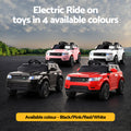 Rigo 12V Electric Ride On Range Rover SUV Kids White Remote