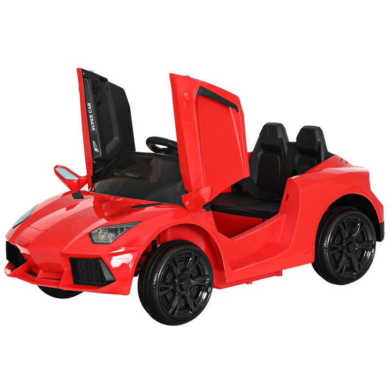 Rigo Kids 12V Ferrari Electric Ride On Car Remote Control Red