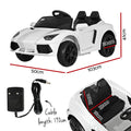 Rigo 12V Ferrari Kids Electric Ride On Car White Remote Control