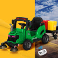 Rigo 12V Kids Electric Ride On Street Sweeper Truck Green