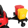Rigo 12V Electric Ride On Street Sweeper Truck Red Kids Remote Car