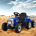 Rigo 12V Kids Electric Ride On Tractor Blue
