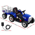 Rigo 12V Kids Electric Ride On Tractor Blue