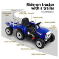 Rigo 12V Kids Electric Ride On Tractor Blue