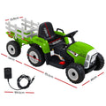 Rigo 12V Kids Electric Ride On Tractor Toy Green
