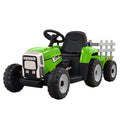 Rigo 12V Kids Electric Ride On Tractor Toy Green