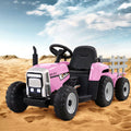 Rigo 12V Kids Electric Ride On Tractor Toy Car Pink