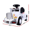 Rigo 6V Kids Electric Ride On Car White Truck Motorcycle Toy