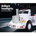 Rigo 6V Kids Electric Ride On Car White Truck Motorcycle Toy