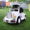 Rigo 6V Kids Electric Ride On Car White Truck Motorcycle Toy