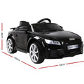 Audi TTRS Kids Electric Ride On Car 12V Battery Remote Control Black