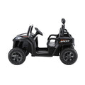 Rigo Kids Electric Ride On Car Black Music Headlight Remote