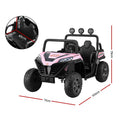 Rigo Kids Electric Ride On Car Pink Remote Control Headlight
