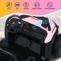 Rigo Kids Electric Ride On Car Pink Remote Control Headlight