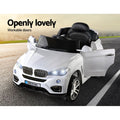 Rigo 6V BMW X5 Kids Electric Ride On Car White Remote Control