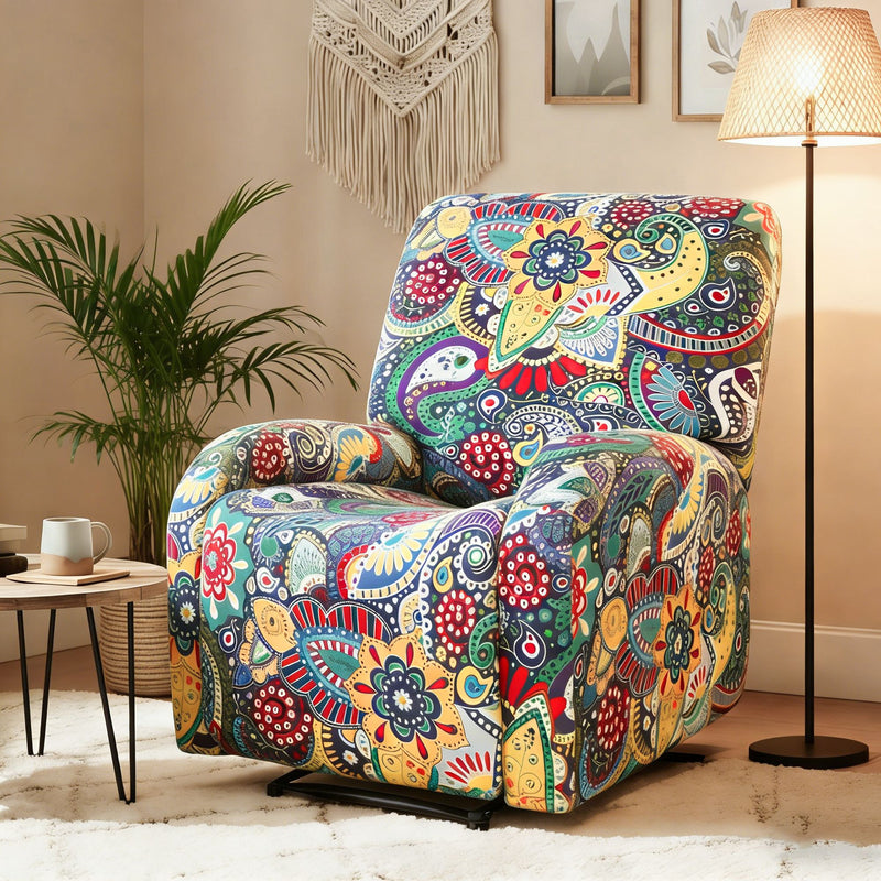Artiss 4-Piece Kids Recliner Chair Slipcovers Stretch Printed