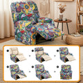 Artiss 4-Piece Kids Recliner Chair Slipcovers Stretch Printed