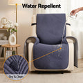 Artiss Quilted Recliner Chair Cover Waterproof Grey