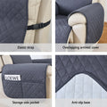 Artiss Recliner Chair Cover Water Resistant Grey 100%