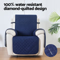 Artiss Recliner Chair Cover Water Resistant Navy 100%